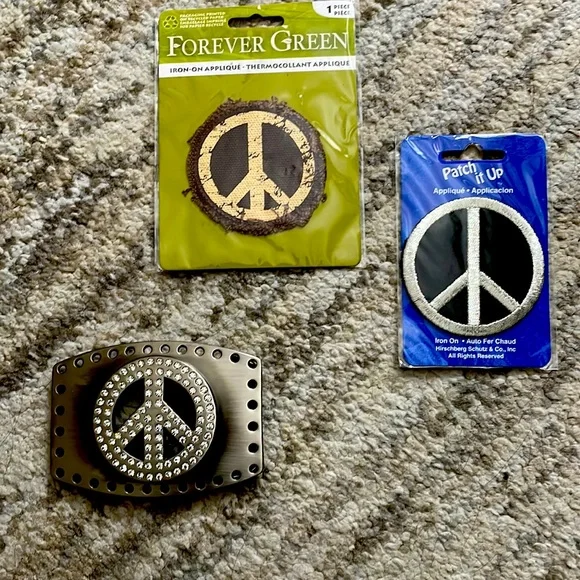 Accessories | New Rhinestone Metal Belt Buckle N 2 Peace  display picture 1